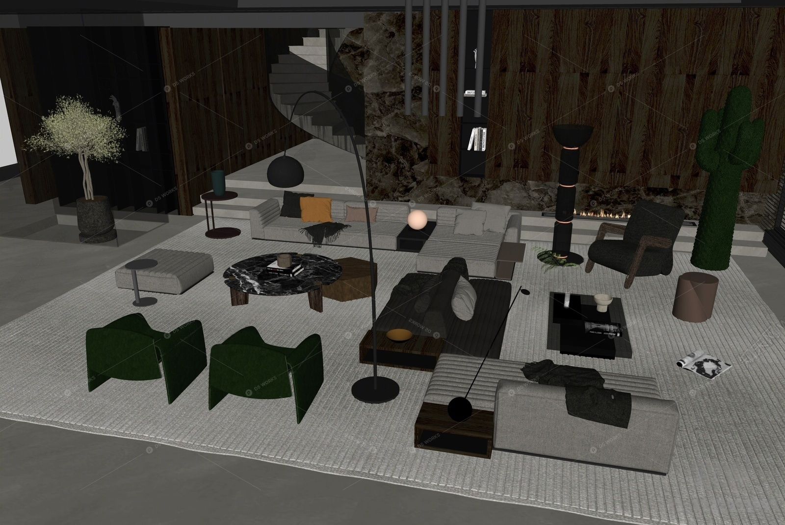 Living Rooms 3D Models 2