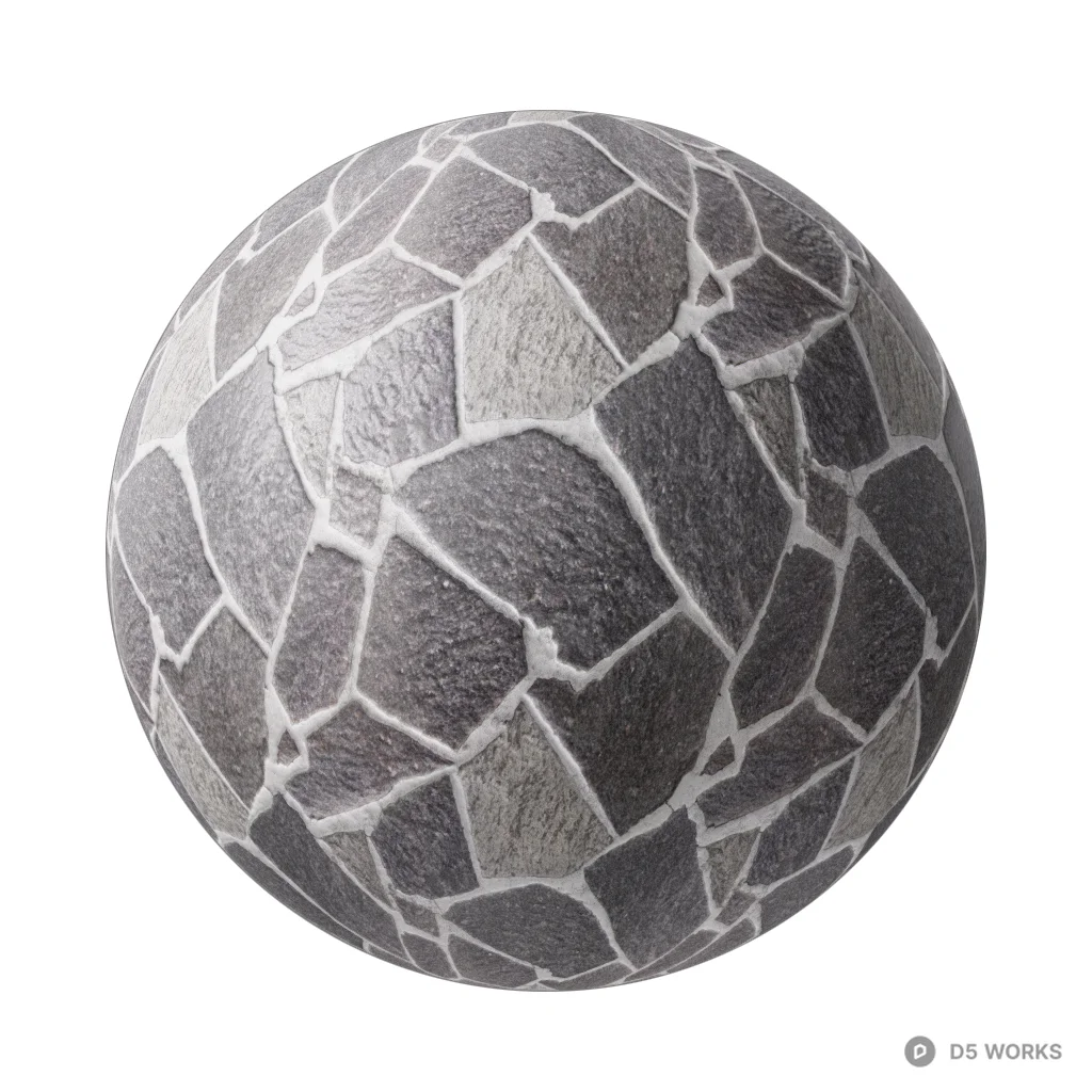 Irregular rock brick pbr material - Image 1