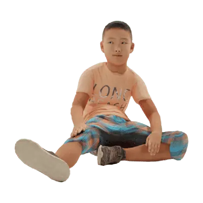 koji sitting on the ground waiting 02