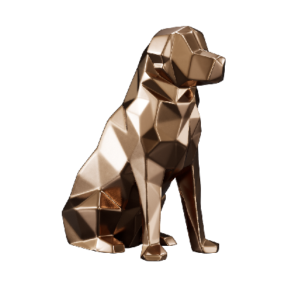 Other Ornaments Metal puppy ornament