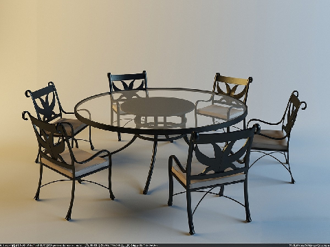 Modern Outdoor Table & Chairs Set