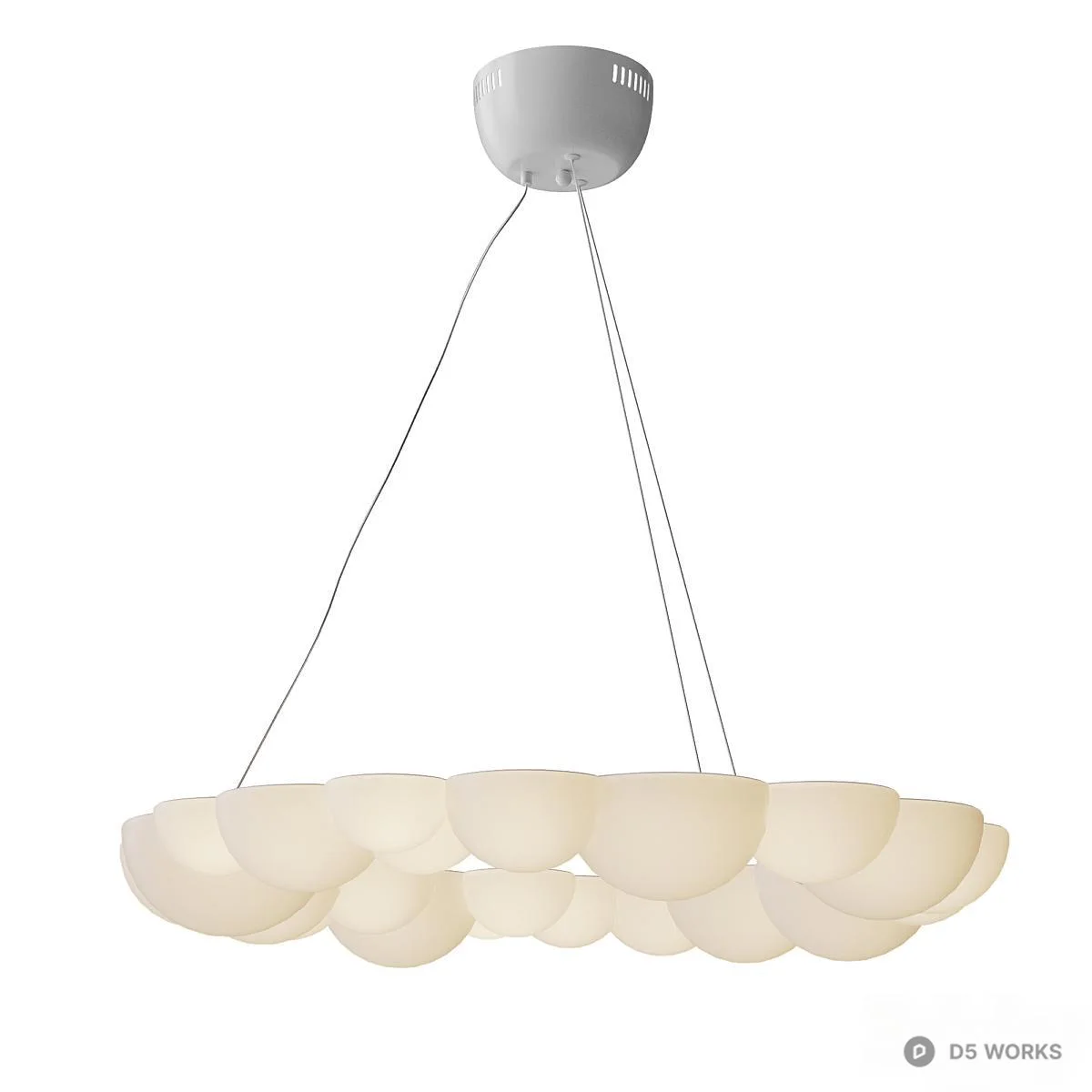 Cloud Cluster Pendant Light 3d model thumbnail 2