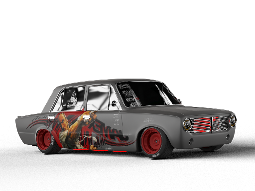 Modern Retro Toy Car
