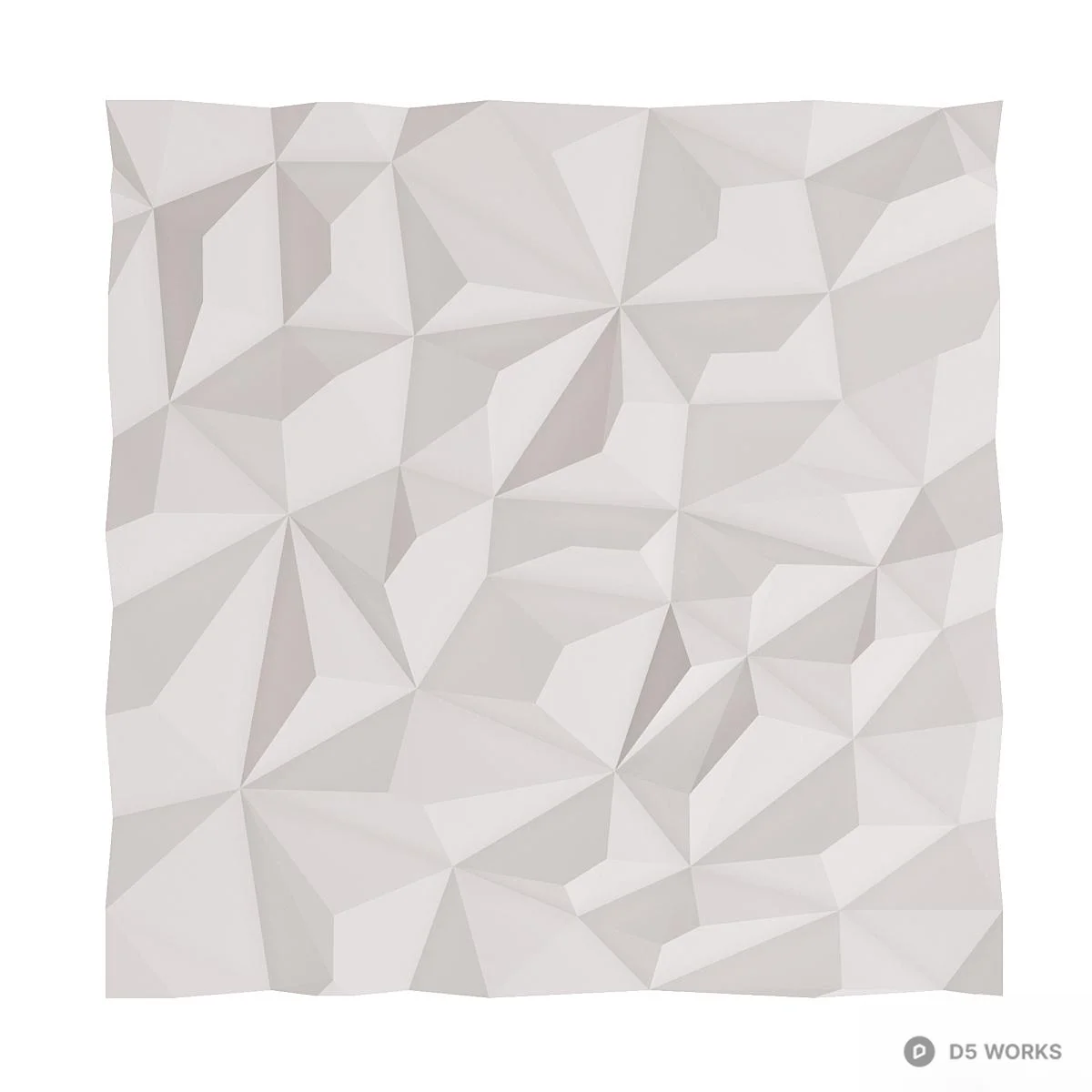 Geometric Relief Wall Panel 3d model - Image 1