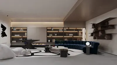 Modern Villa Living Room
