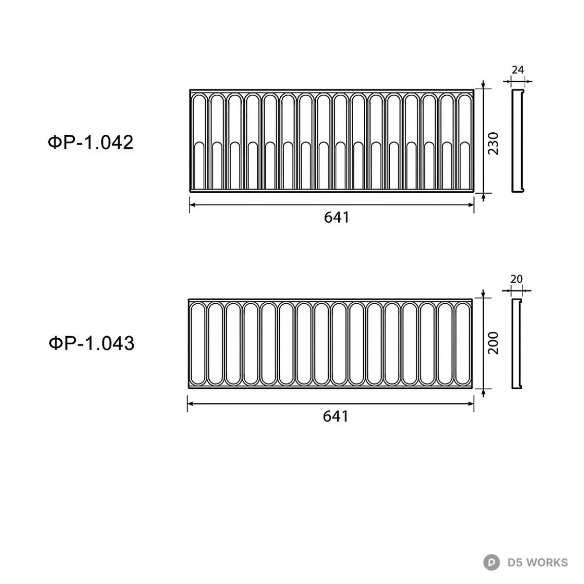 Decorative Architectural Molding 3d model thumbnail 3