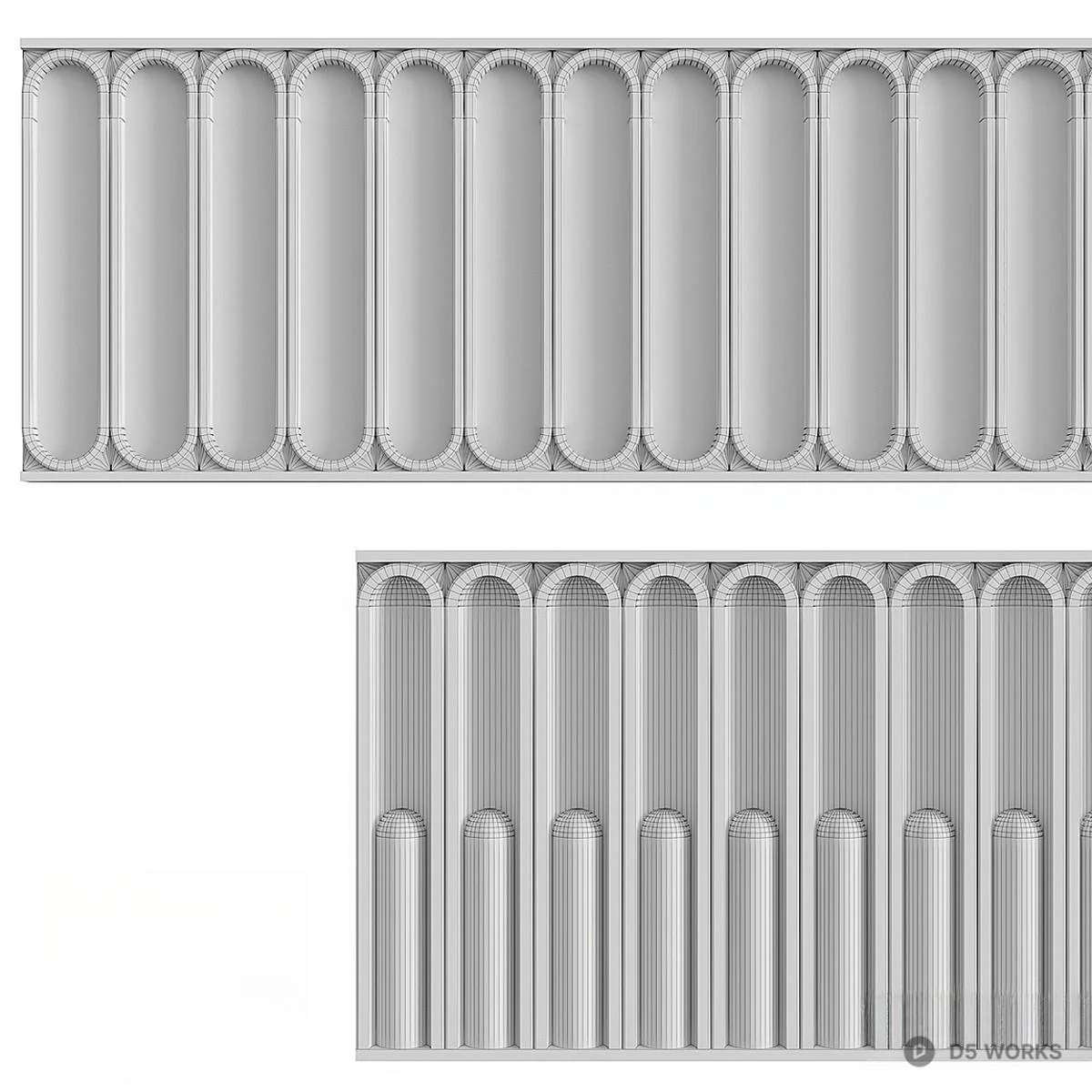 Decorative Architectural Molding 3d model thumbnail 2