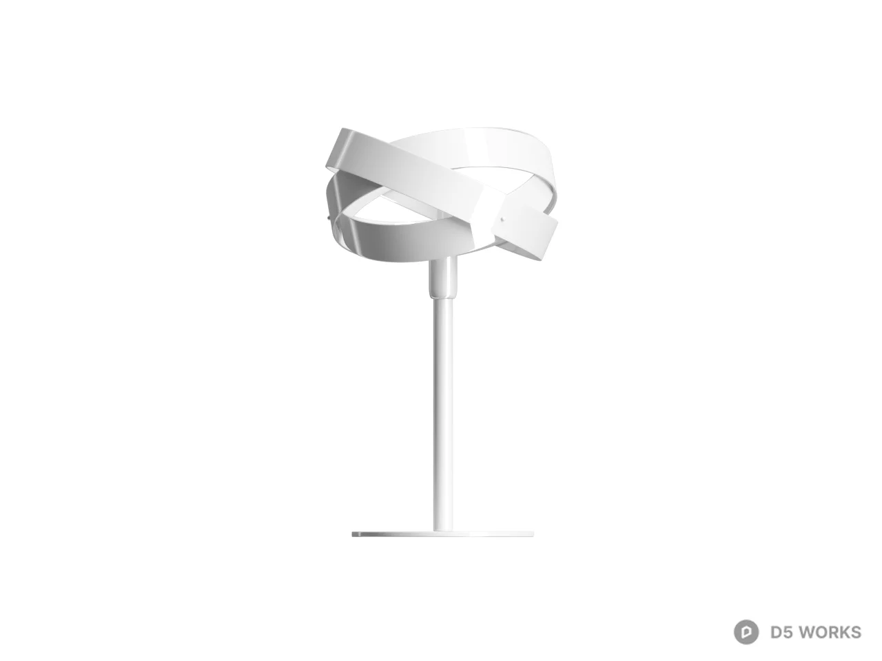 Minimalist Table Lamp 3d model thumbnail 2