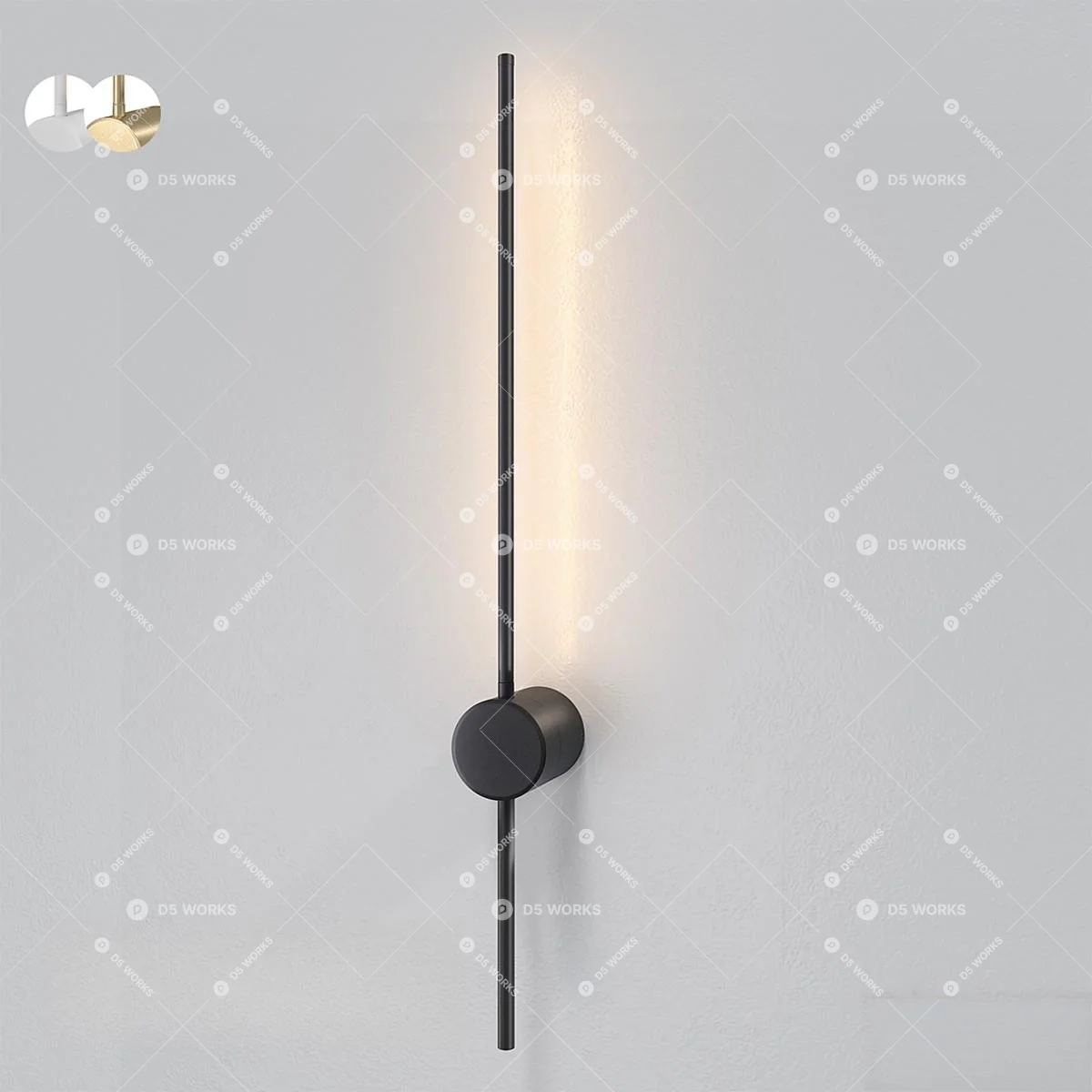 Wall Lamp 3d model thumbnail 2