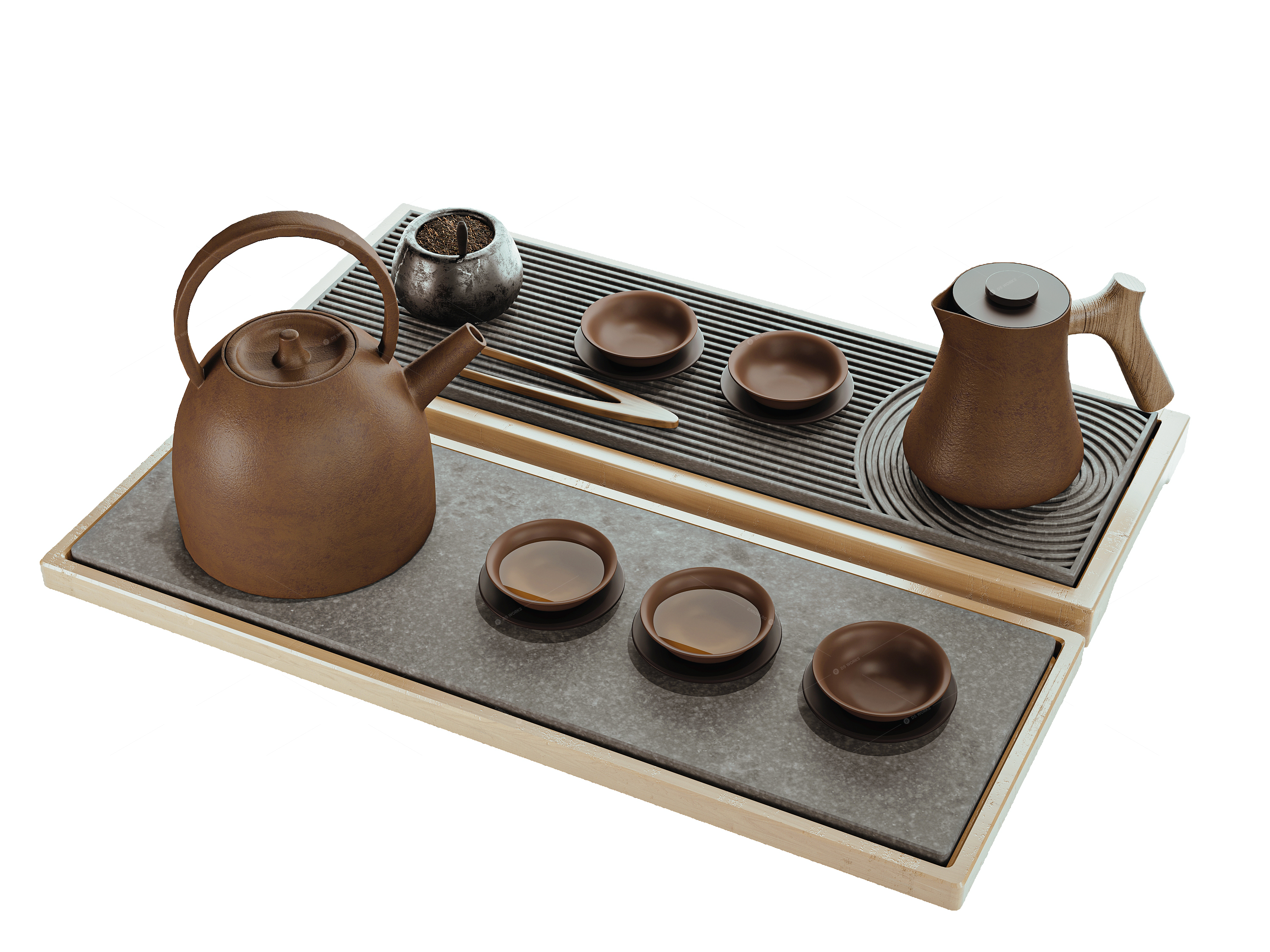 Tea Sets 3D Models