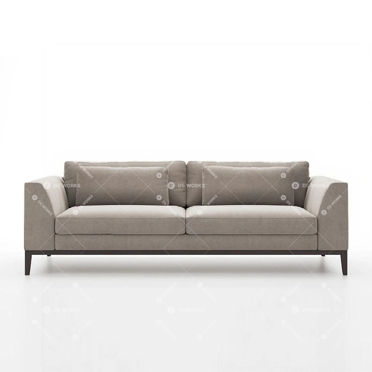 Chinese Three-seater Sofa 3d model thumbnail 2
