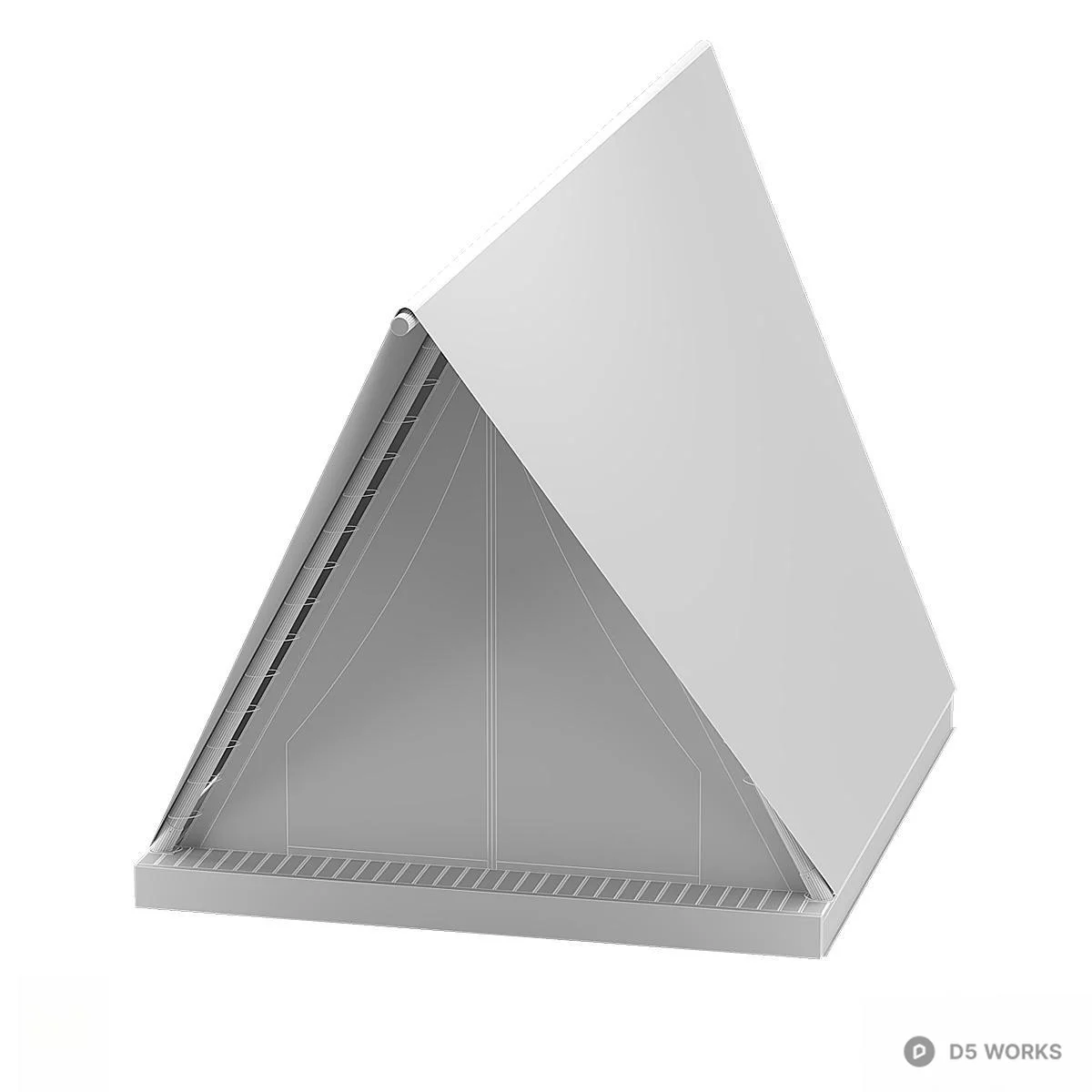 Minimalist Triangle Tent 3d model thumbnail 4