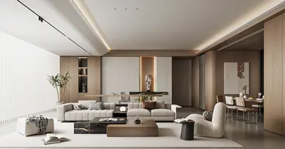Modern Living & Dining Room