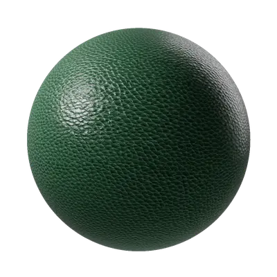 Dark Green Small Grain Leather