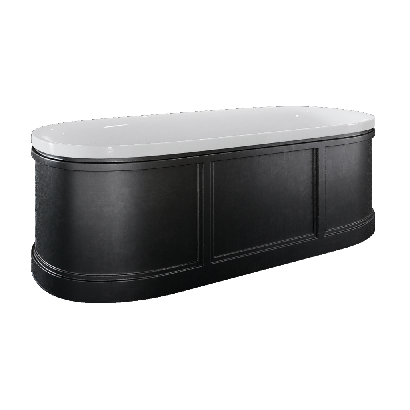 Bathtub black and white modern bathtub