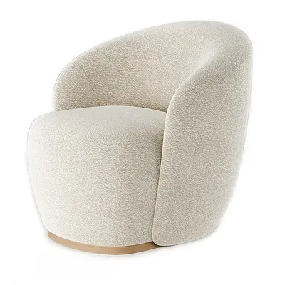 Textured Upholstered Armchair 3d model
