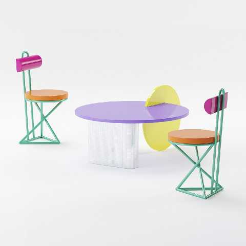 Modern Leisure Table & Chair Set