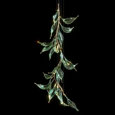 Leaf Shaped Pendant Light 3d model