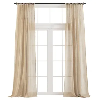 Modern Wabi-Sabi Sheer Curtain