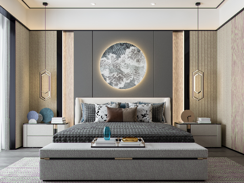 New Chinese Home Bedroom