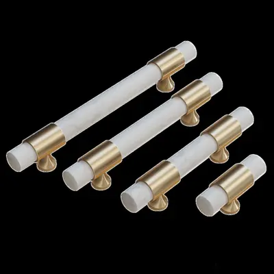 Marble Handle With Gold Finish 3d model