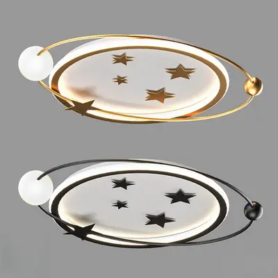 Star Pattern Ceiling Light 3d model