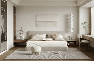 Modern Wabi-Sabi Home Bedroom