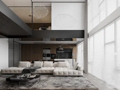 Italian Villa Living Room 3d model