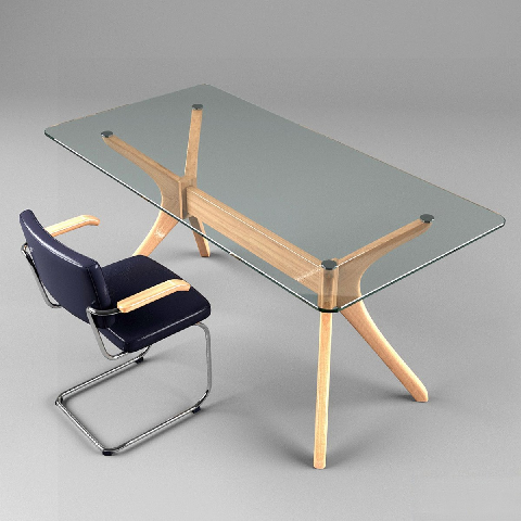 Modern Office Desk & Chair Set