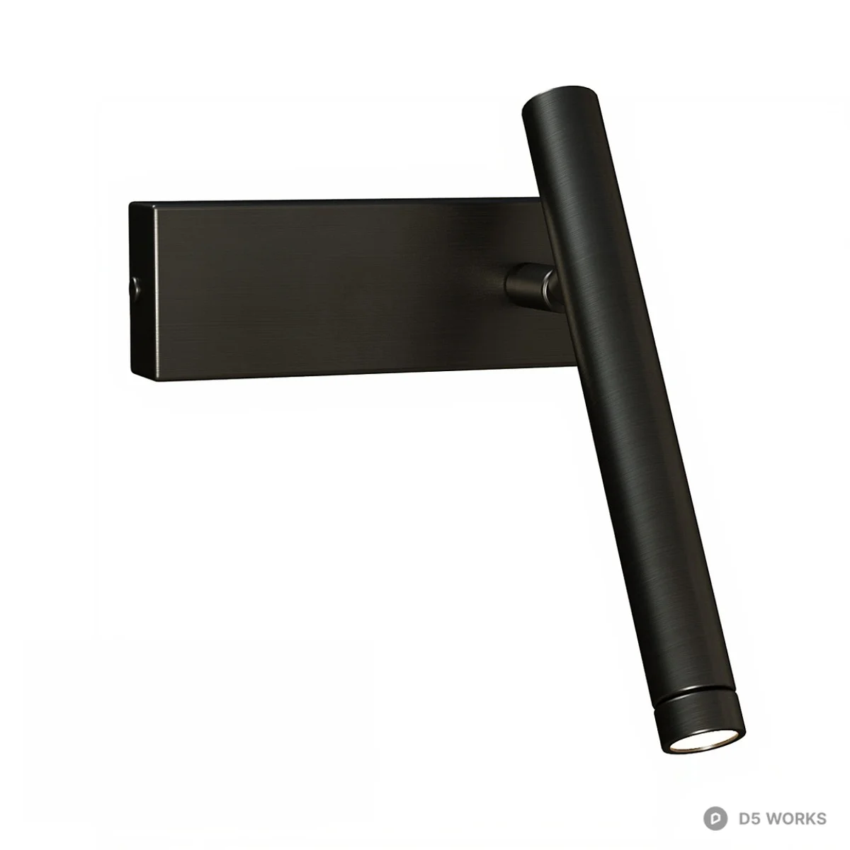 Minimalist Black Wall Lamp 3d model - Image 1
