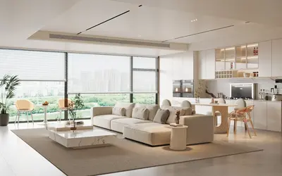 Modern Living & Dining Room