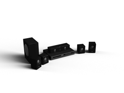 Minimalist Audio System 3d model