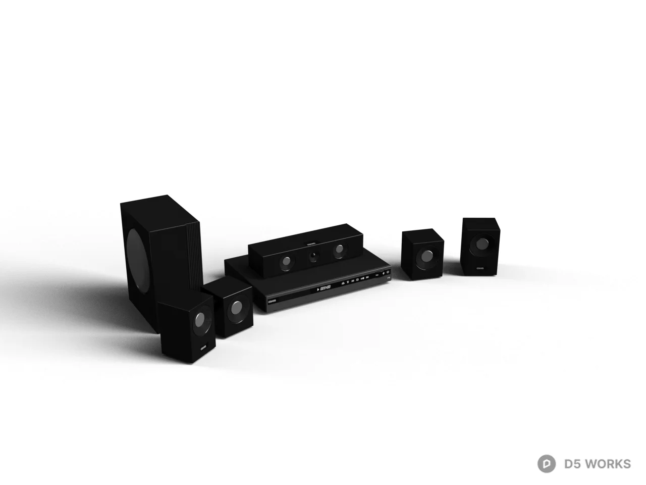 Minimalist Audio System 3d model - Image 1