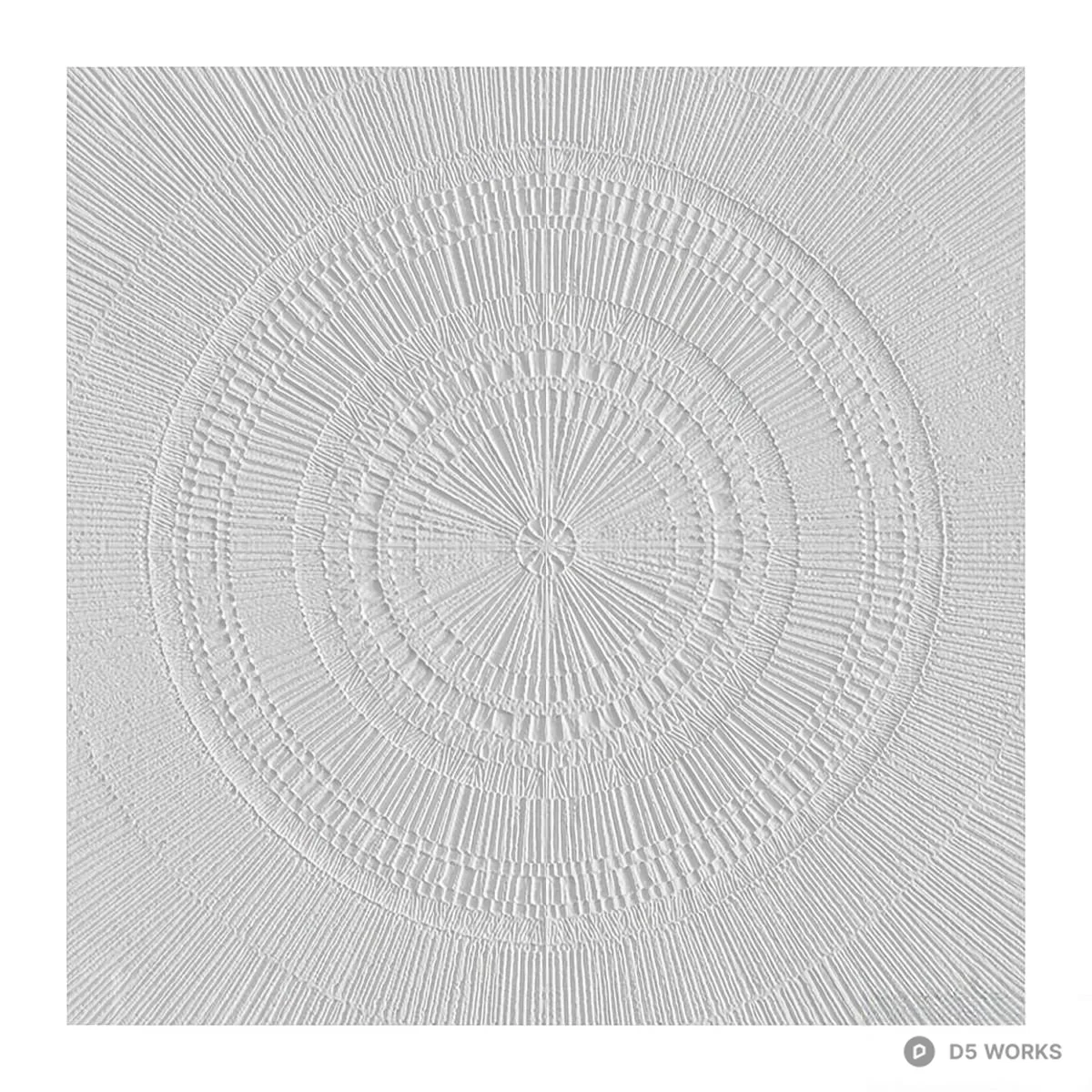 Textured Circular Panel 3d model - Image 1
