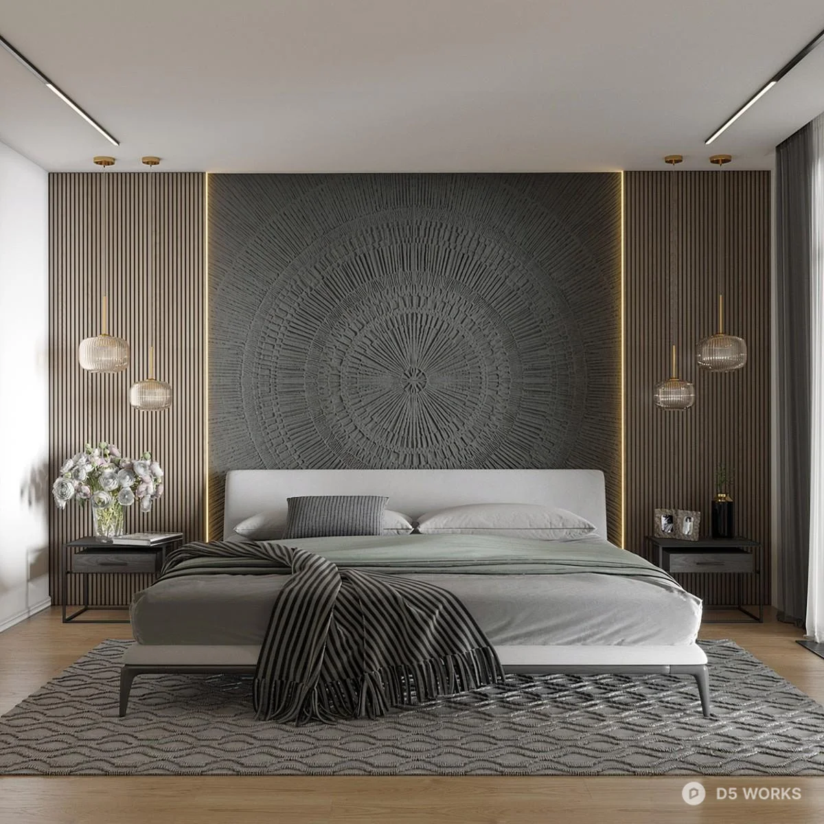 Textured Circular Panel 3d model thumbnail 3
