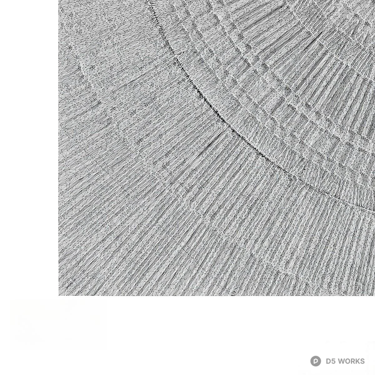 Textured Circular Panel 3d model thumbnail 2