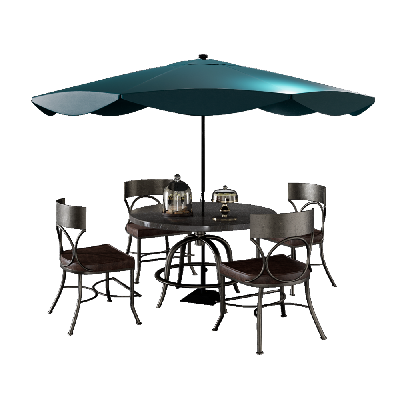 Outdoor Table & Chairs Set retro leisure table and chair combination