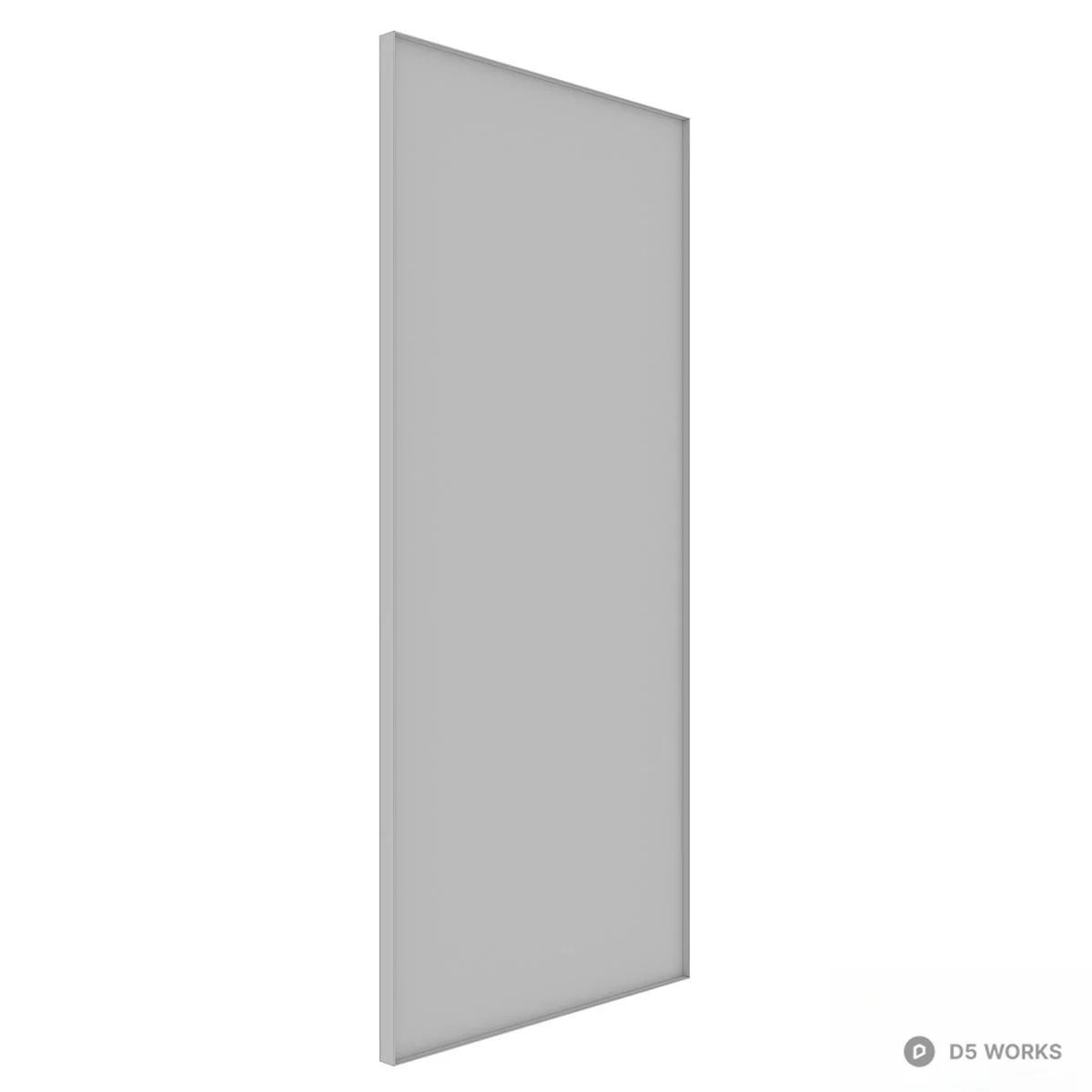 Minimalist Frame Mirror 3d model thumbnail 4