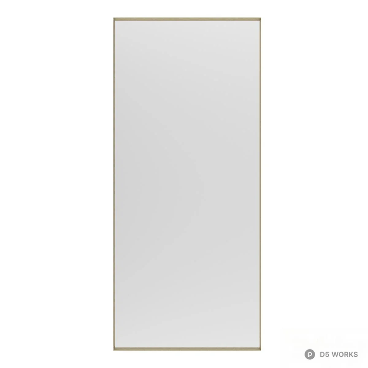 Minimalist Frame Mirror 3d model - Image 1