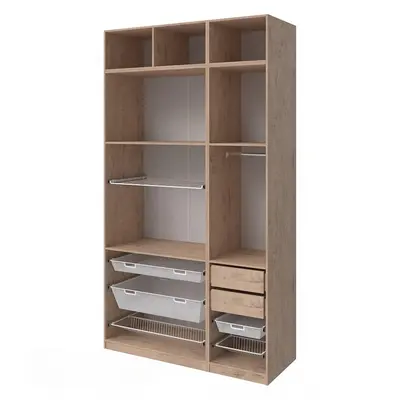 Wooden Wardrobe 3d model