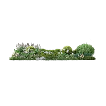 Flower Bed Combo 01 3d model