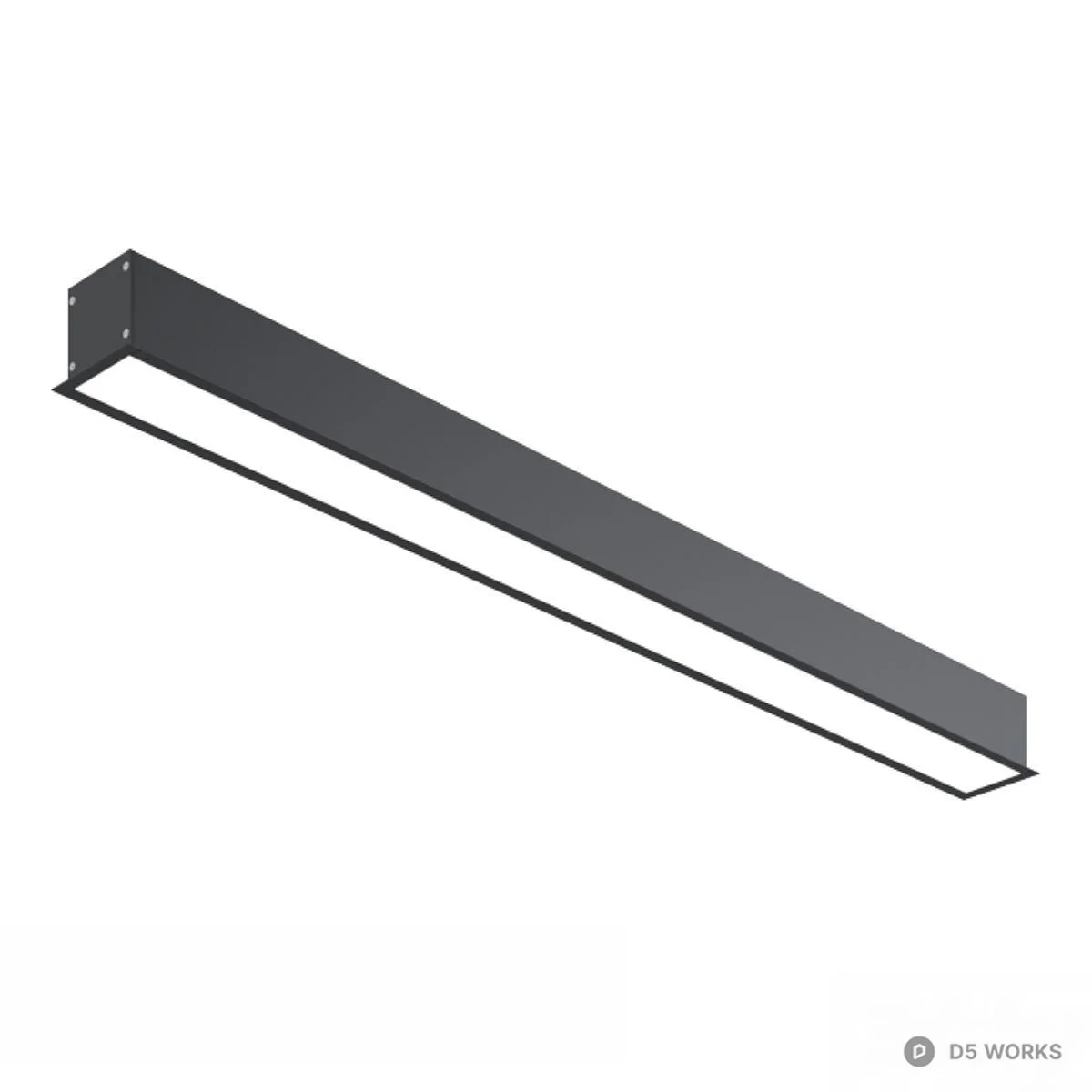Linear Light Fixture 3d model - Image 1