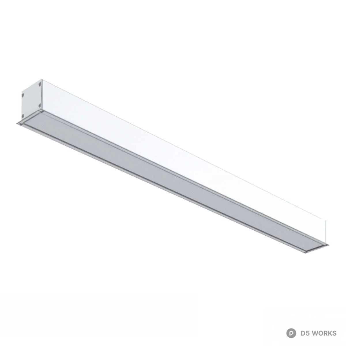 Linear Light Fixture 3d model thumbnail 2