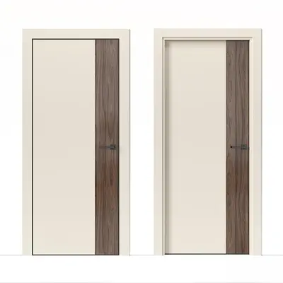 Wood Grain Panel Door 3d model