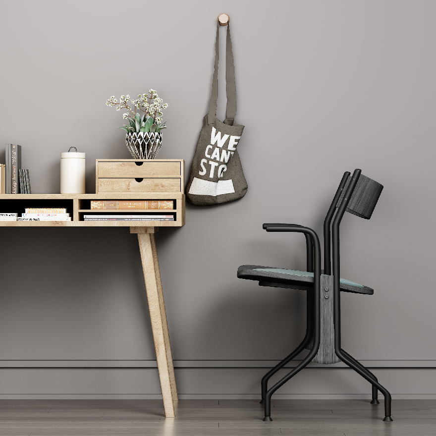 Industrial Desk & Chair Set