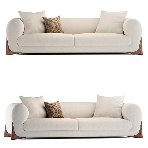 Mid-Century Modern Three-seater Sofa