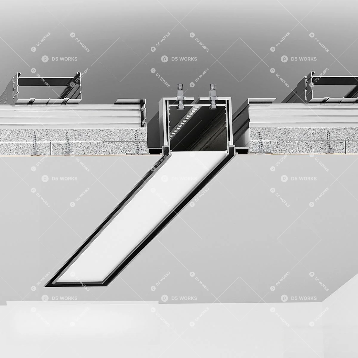 Linear Light 3d model thumbnail 2