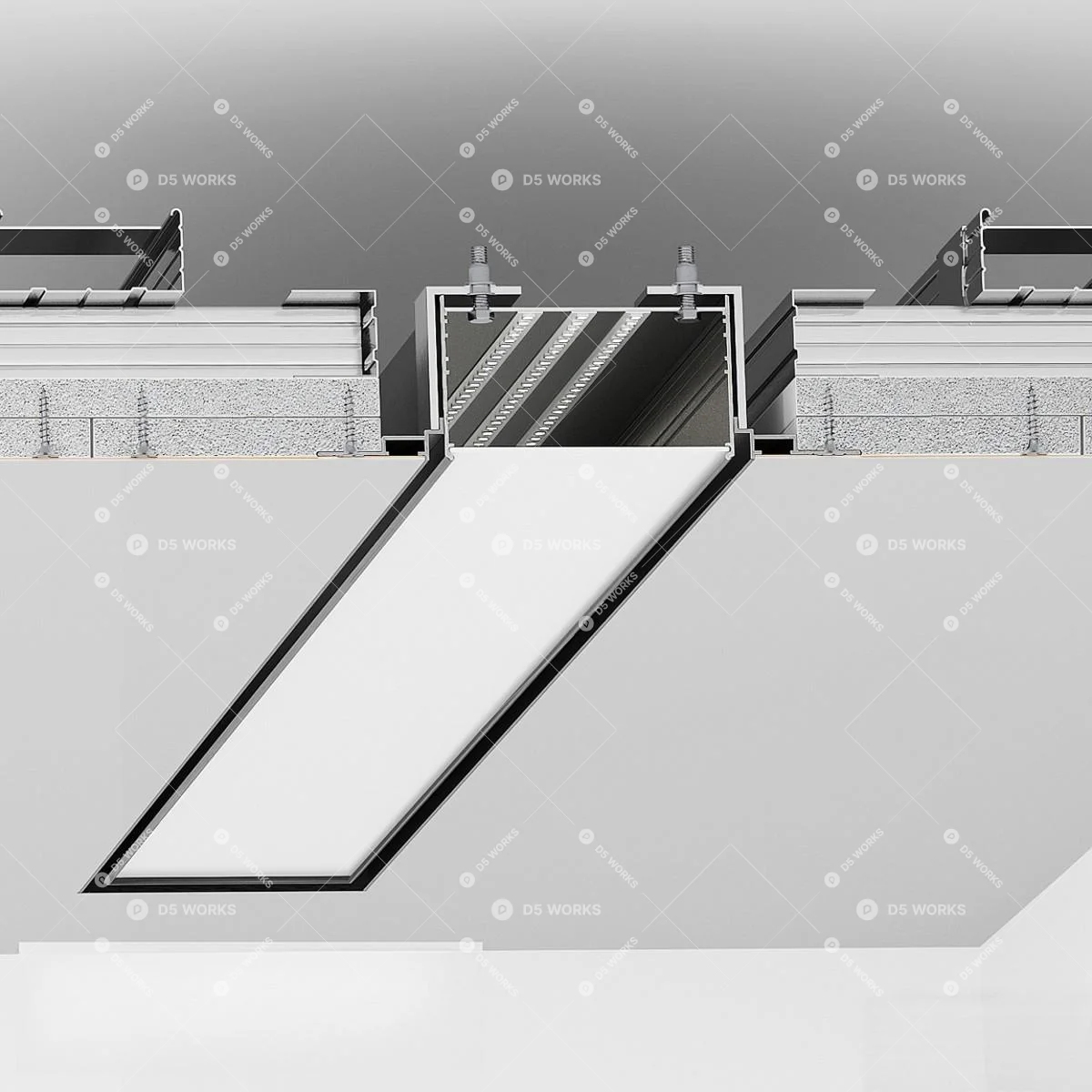 Linear Light 3d model thumbnail 3