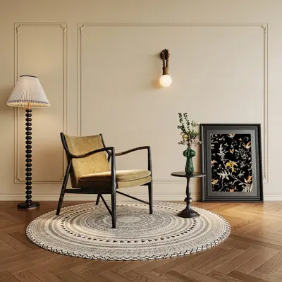 Mid-Century Modern Upholstered Armchair 3d model