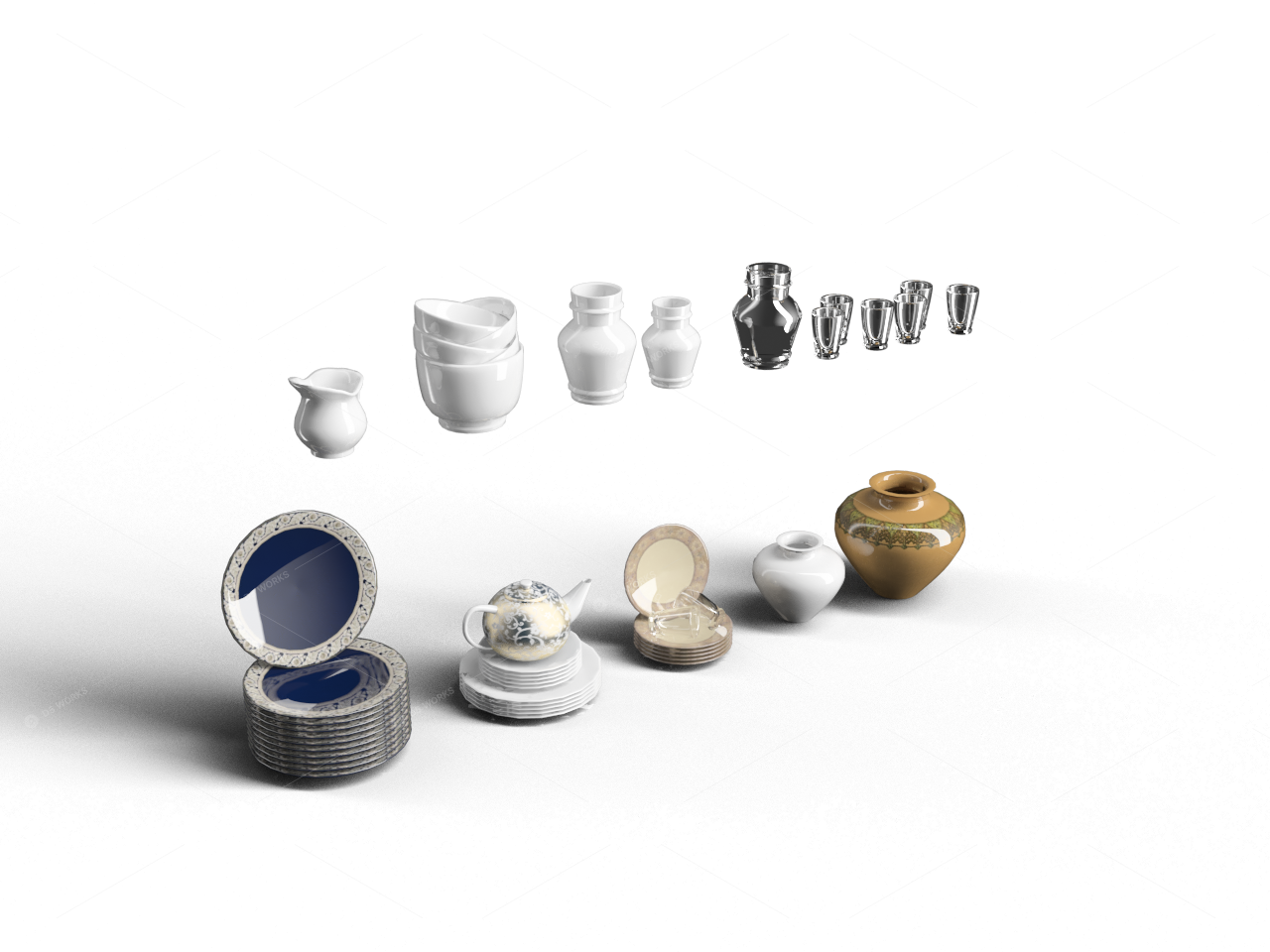 Tableware 3D Models